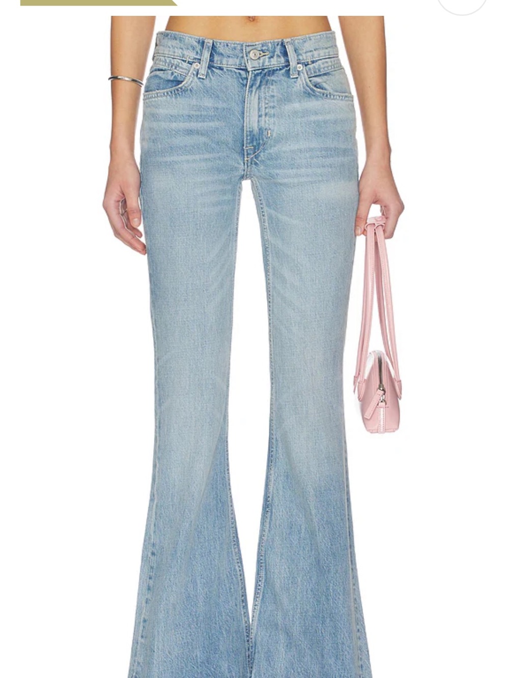 Free People Light Wash Flare Jeans